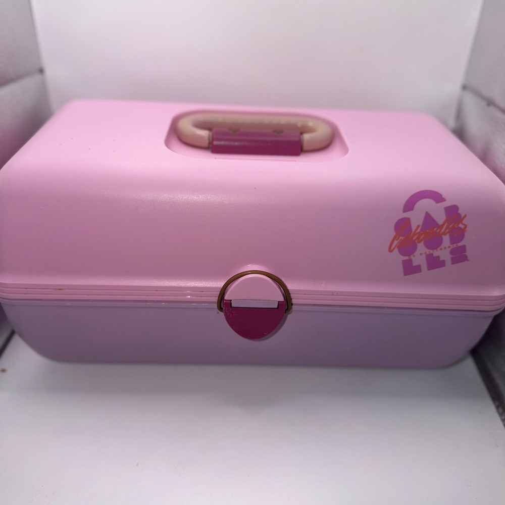 Caboodles OS Pink Purple Vintage 90s Makeup Case Organizer Y2K Retro Aesthetic